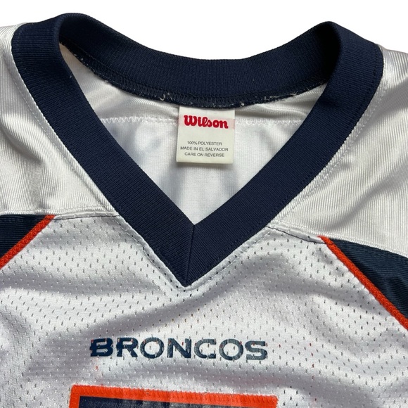 Vintage 90s Wilson - Denver Broncos John Elway #7 NFL Jersey - White XXL - Picture 8 of 9